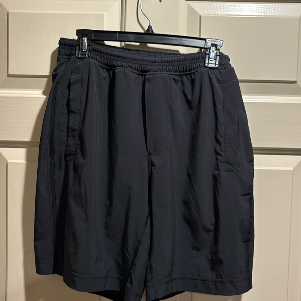 Lululemon Athletica Men Black Lined   Shorts Size L Tag missing (3)